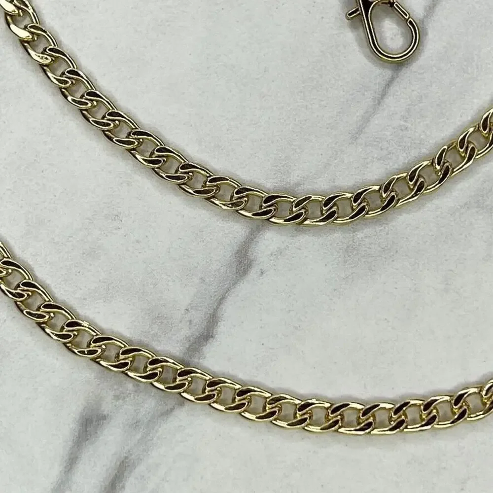 Gold Tone Skinny Chain Link Purse Handbag Bag Replacement Strap ✨